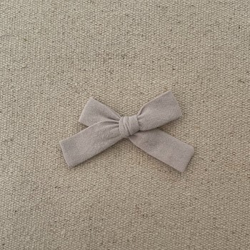 Petit noeud coton lavé gris...
