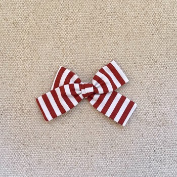 Noeud rayé brique .