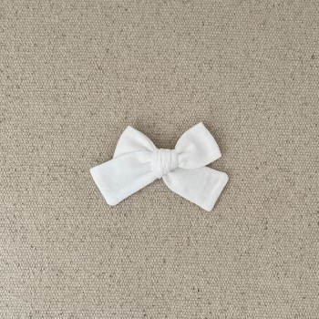 Barrette bébé coton blanc...