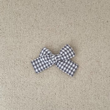 Barrette bébé vichy gris...