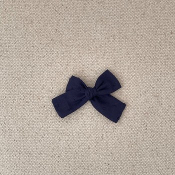 Barrette bébé plumetis bleu...