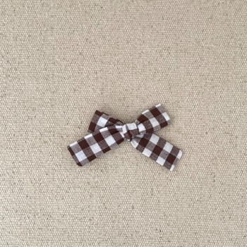 Petit noeud vichy chocolat