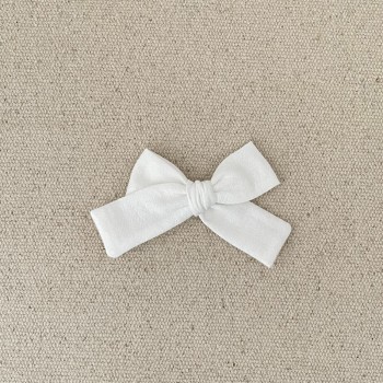 Noeud coton lavé blanc