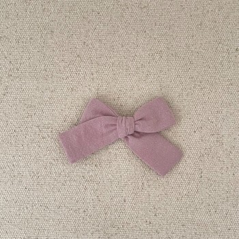 Noeud coton lavé bois de rose