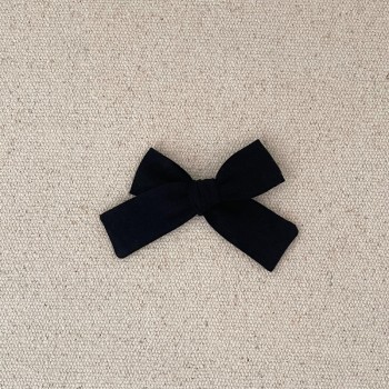 Noeud coton lavé noir