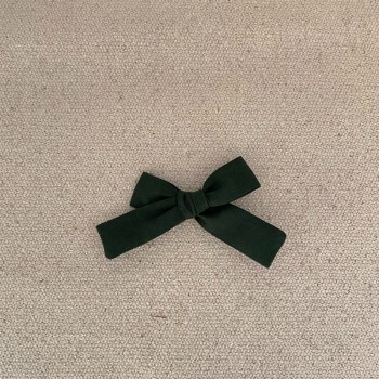 Petit noeud coton vert sapin