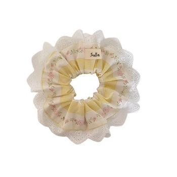Chouchou dentelle Rose Aimée