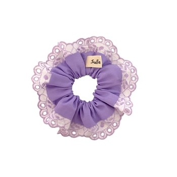 Petit chouchou dentelle Lilas