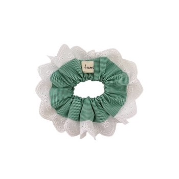 petit chouchou dentelle menthe