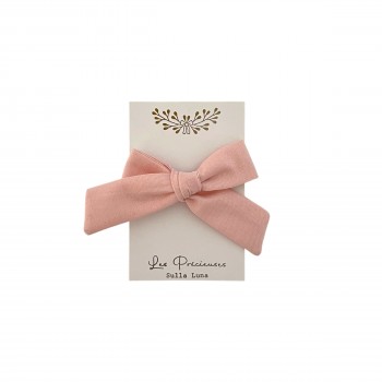 Petit noeud rose Blush