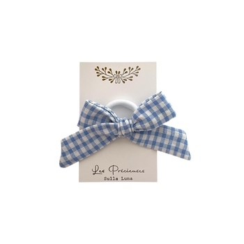 Mini élastique vichy bleu...