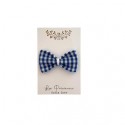 Mini noeud bébé vichy bleu...