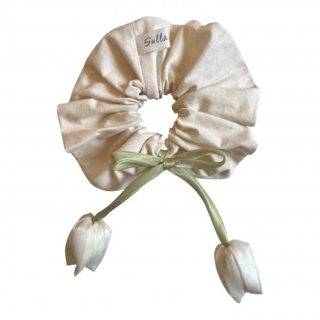 Chouchou naturel tulipes