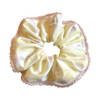 Chouchou Rose Aimée perlés