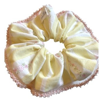 Chouchou Rose Aimée perlés