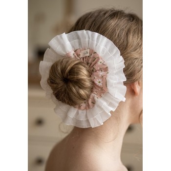 Chouchou Pâquerettes dentelle